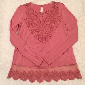 Time and Tru Long Sleeve Pink